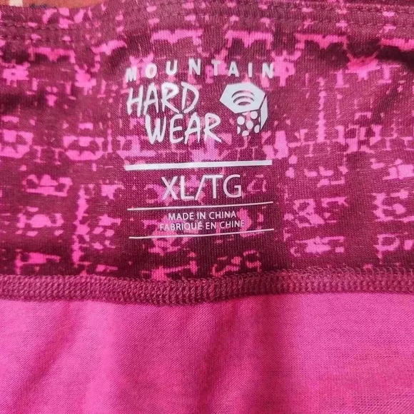 Mountain Hardwear Women's Sporty Skirt - Vibrant Pink Pattern- Pockets- size XL - Picture 8 of 8